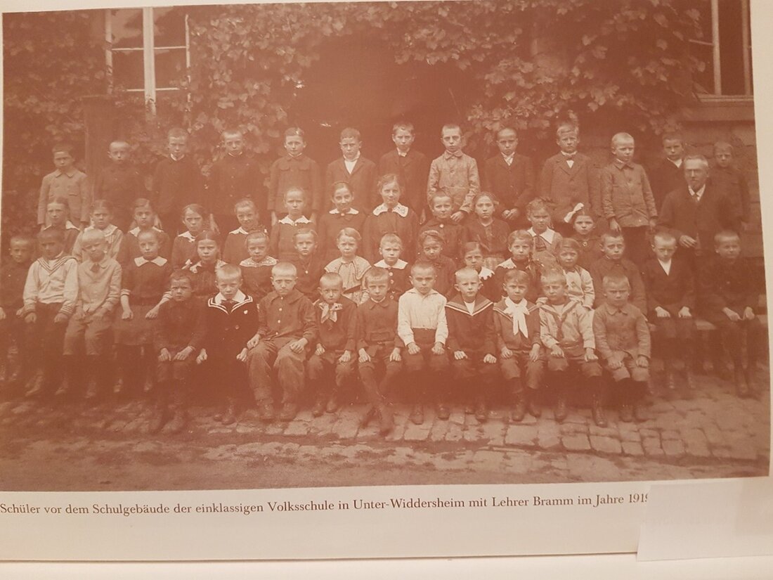 Volksschulklasse im Jahre 1919